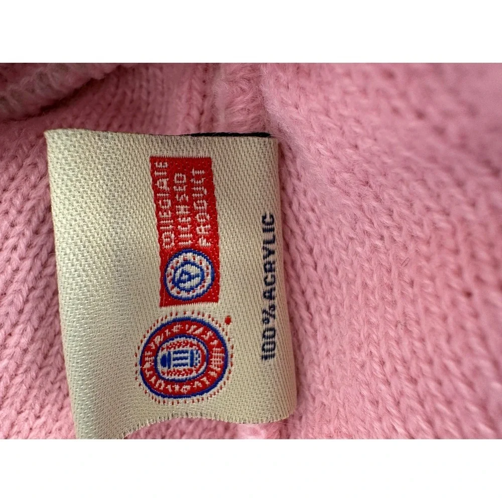 Clemson top of the World Tigers Beanie Kids Tan Pink Cable Knit Collegiate hat